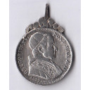 1832 - Gregorio XVI 1/2 Scudo Ag Roma con montatura da collana